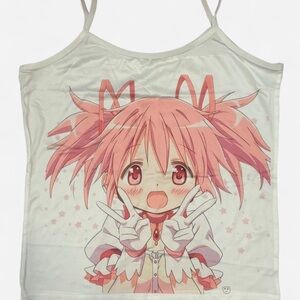 Madoka Magica Kawaii Anime Character Tank Top